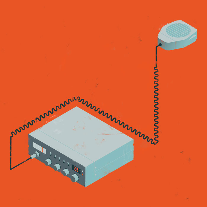 CB Radio Illustration